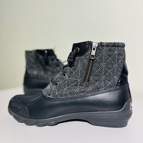 FINAL SALE 🚨 Sperry Syren Gulf Women's Duck Wool Boot 9.5 Grey/Black STS99766 - Picture 4 of 8